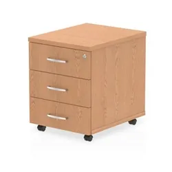 Impulse Mobile Pedestal 3 Drawer Oak - I000773