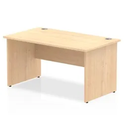 Impulse Panel End 1400 Rectangle Desk Maple - I000438
