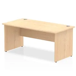Impulse Panel End 1600 Rectangle Desk Maple - I000439