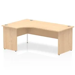 Impulse Panel End 1800 Left Hand Crescent Desk Maple - I00
