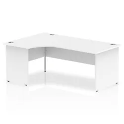 Impulse Panel End 1800 Left Hand Crescent Desk White - I00