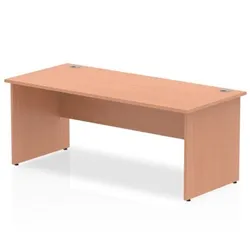 Impulse Panel End 1800 Rectangle Desk Beech - I000374