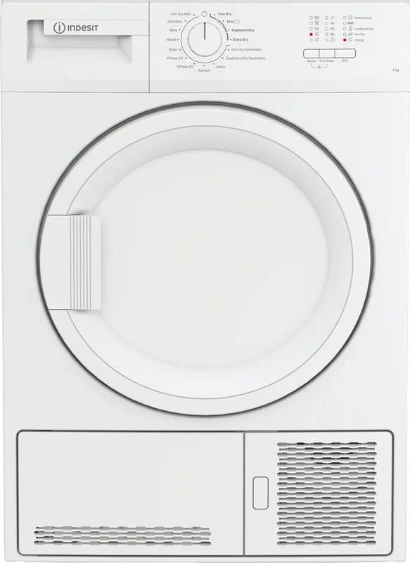Indesit C YD C82 Wwgl UK 8Kg Condenser Tumble Dryer - White - B Rated, White