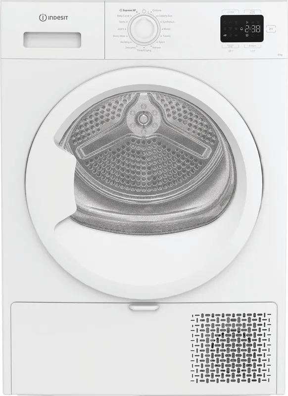 Indesit C Ysd 83D WW UK 8Kg Heat Pump Tumble Dryer - White - A++ Rated, White