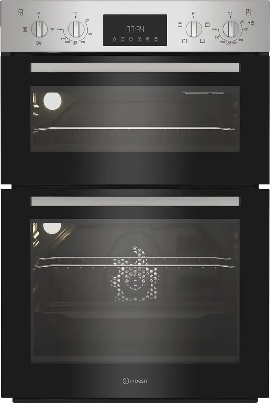 Indesit Dii 10D IX Built In Electric Double Oven - Stainless Steel - A/A Rated, Stainless Steel