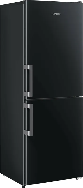 Indesit IB55532BUK 152cm 50/50 Small Fridge Freezer - Black - E Rated, Black