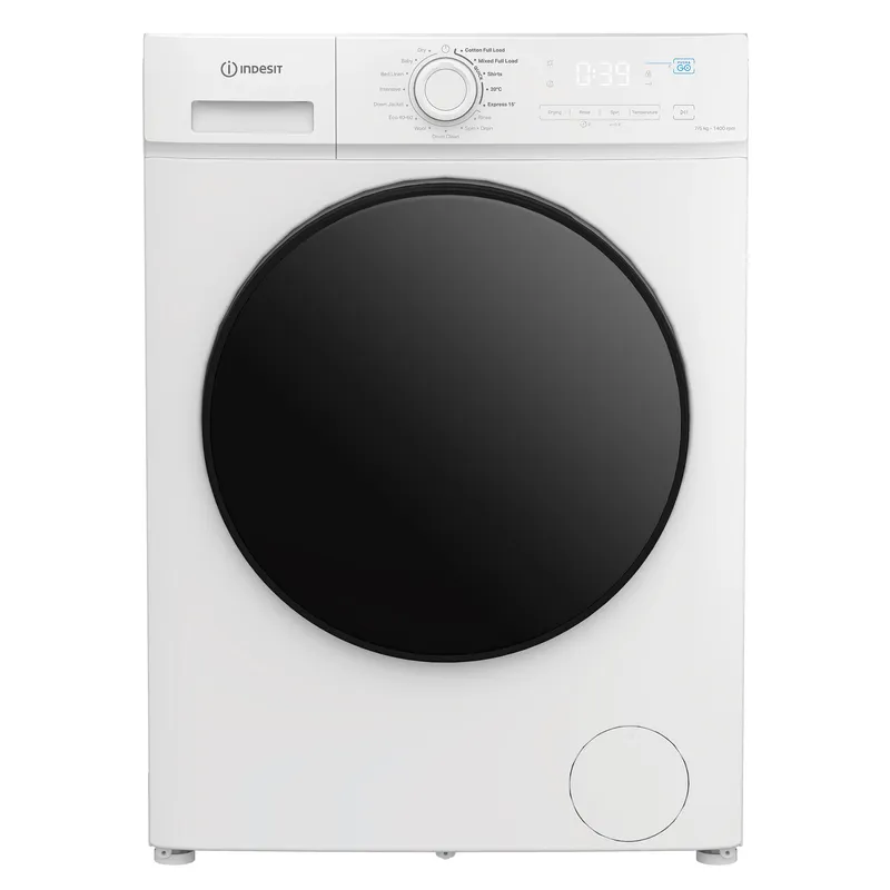 Indesit IDMA75624MYT Washer Dryer in White 1400 Spin 7kg 5kg D Rated P