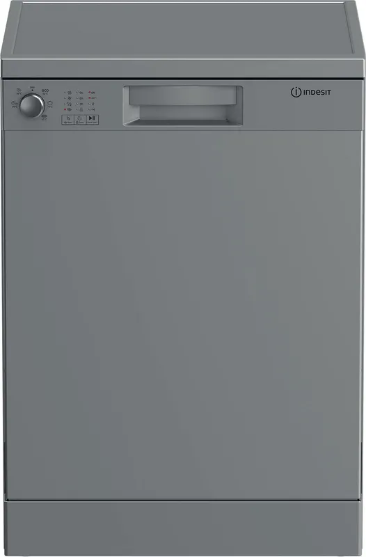 Indesit IN2FE13DT9SUK Full Size Dishwasher - Silver - E Rated, Silver
