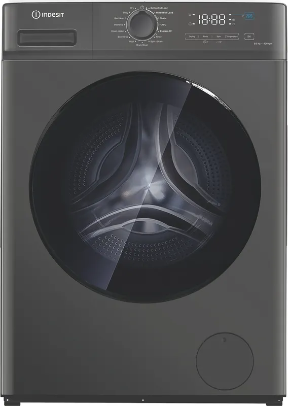 Indesit MyTime Idma 8564S MY Time UK 8Kg/5Kg Washer Dryer with 1400 rpm - Silver - D Rated [Wash&Dry], A Rated [Wash Only], Silver