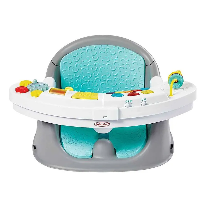 Infantino Music Lights 3 in 1 Seat Booster in Grey Grey