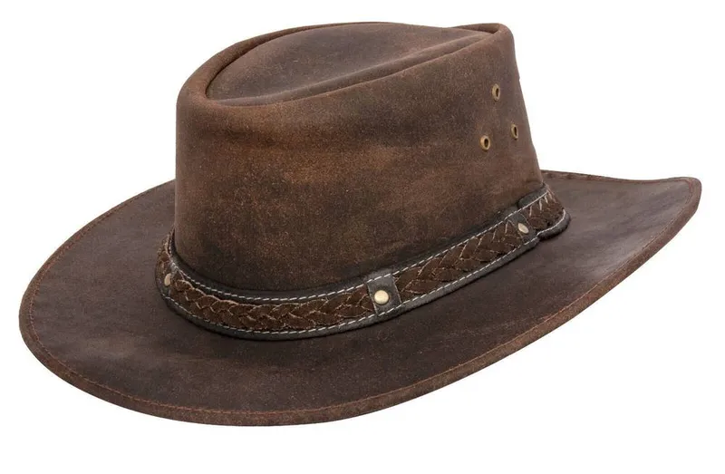 Infinity Mens Cowboy Aussie Real Leather Western Hat - - Size: XL