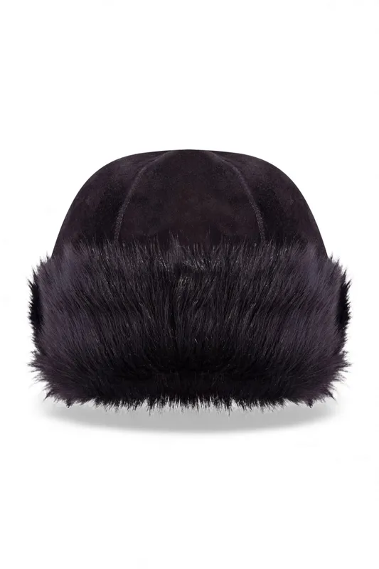 Infinity Unisex Sheepskin Leather Toscana Beanie Hat - - Size: L