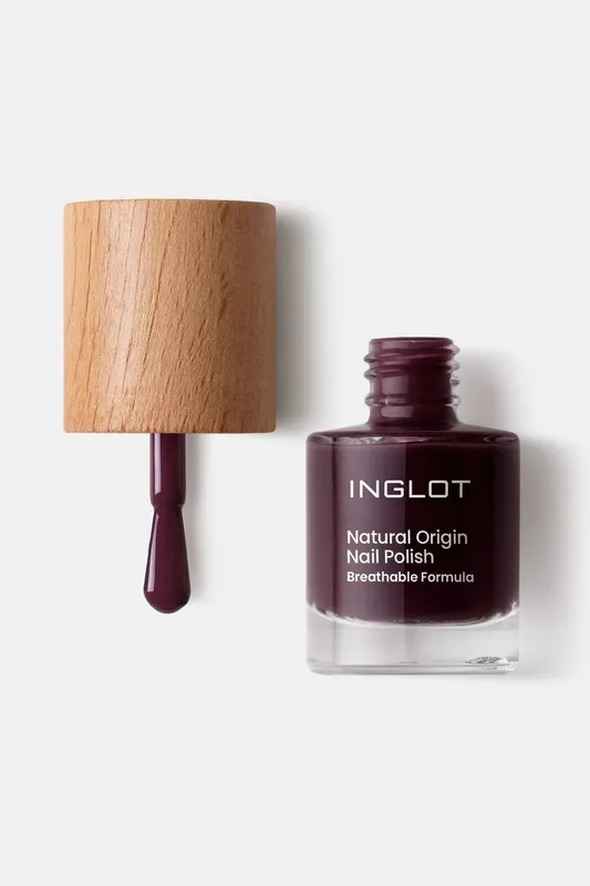 Inglot Women's Natural Origin Nail Polish in Dry Merlot Size: 8ml Dry Merlot