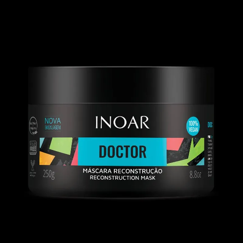 Inoar Unisex Doctor Reconstruction Hair Mask 250g in Clear Clear 250g female
