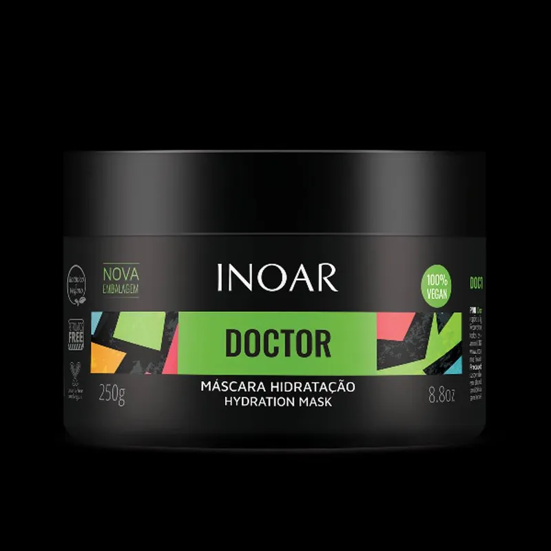 Inoar Unisex Doctor Hydration Hair Mask 250g in Clear Clear 250g female