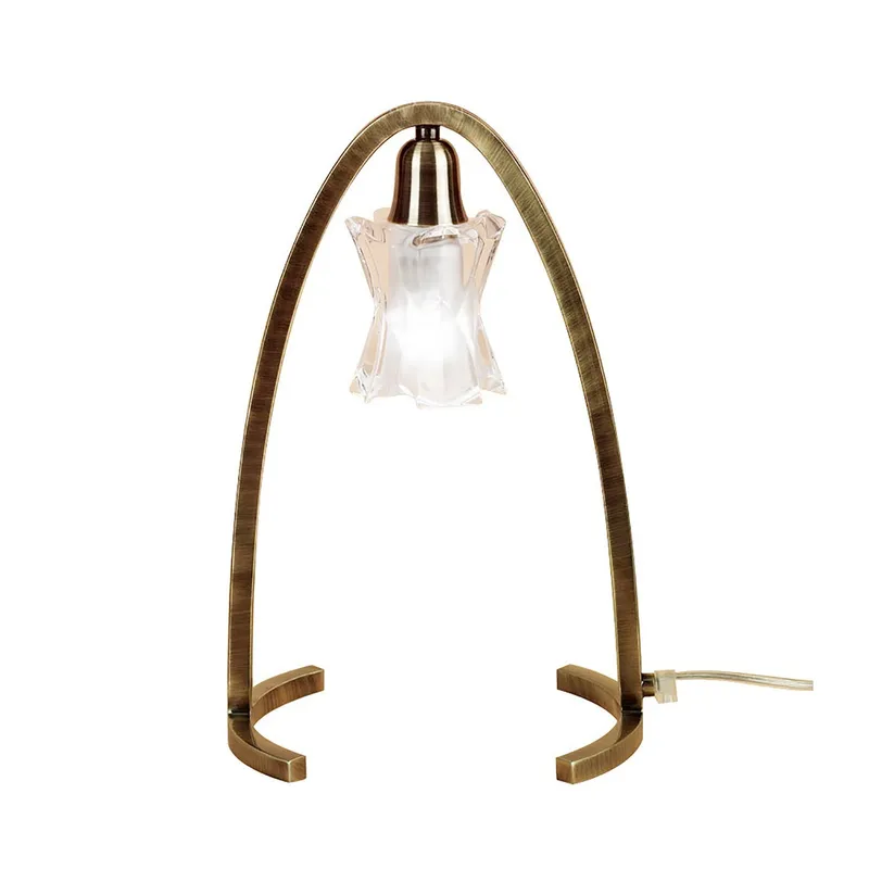 Netlighting Alaska Table 1 Light G9 Antique Brass in Bronze Bronze