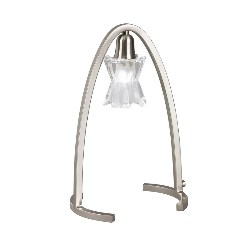 Inspired Lighting Alaska Table 1 Light G9, Satin Nickel