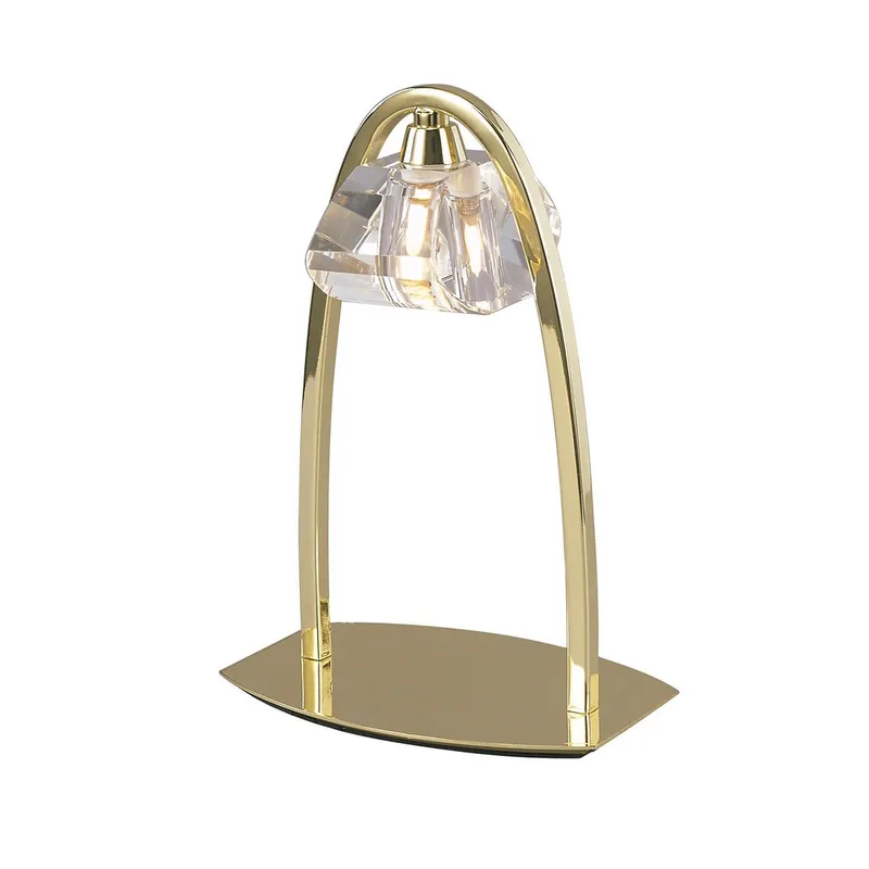 Inspired Lighting Alfa Large Table Lamp 1 Light G9, Polished Brass