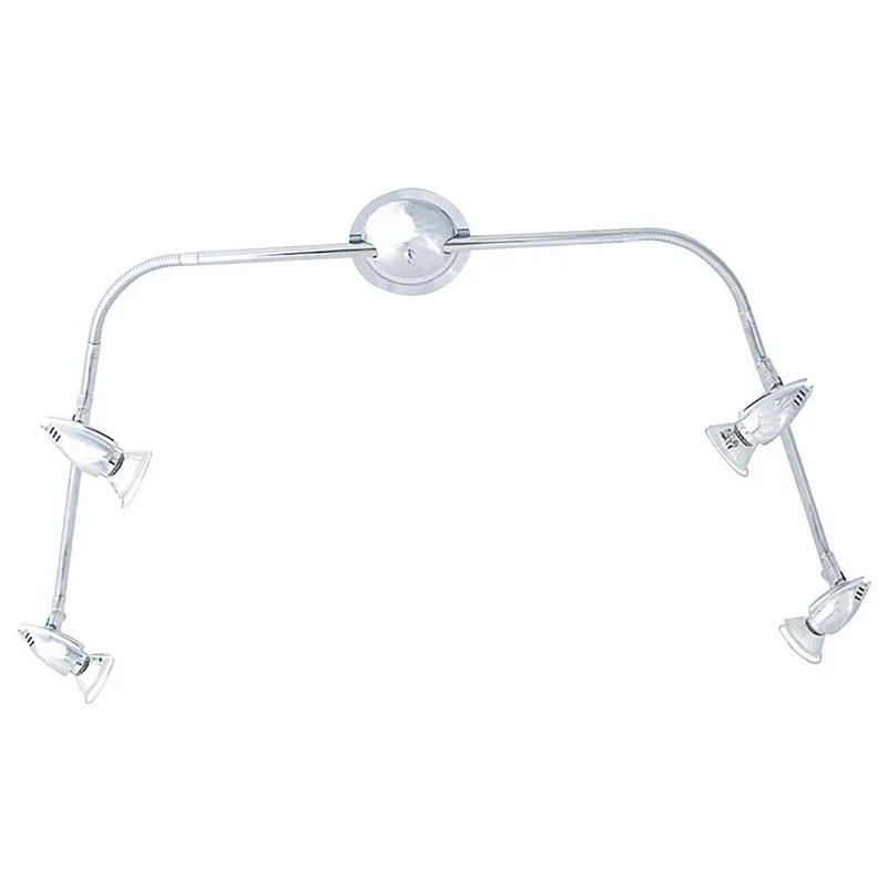 Inspired Lighting Habo Linear Flexi 4 Light GU10 Polished Chrome