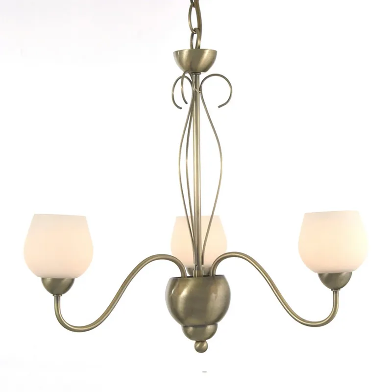 Inspired Lighting Klara Pendant 3 Light G9 Antique Brass