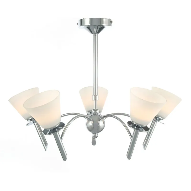 Inspired Lighting Kristina Pendant 5 Light G9 Polished Chrome