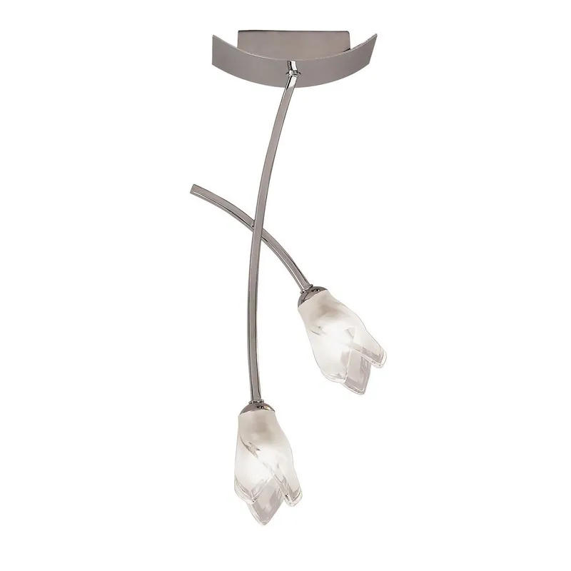 Inspired Lighting Pietra Ceiling 2 Light G9, Polished Chrome