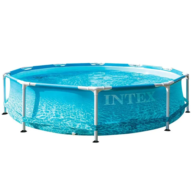 Intex Beachside Metal Frame Pool 305x76 Cm Blue 305 x 76 cm unisex