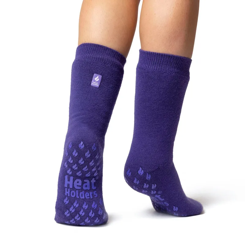 Sockshop Iomi Women's 1 Pair Heat Holders Raynaud's Socks in Lavender Size: 4-8 Lavender