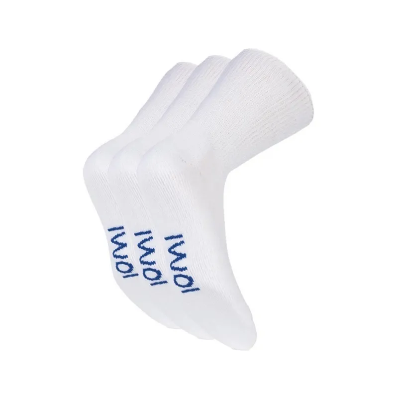 Iomi FootNurse 3 Pairs Cushion Foot Diabetic Socks - White