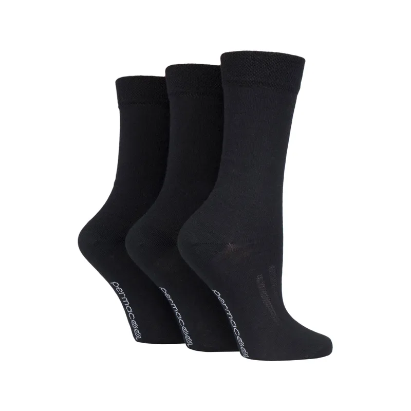 Iomi FootNurse 3 Pairs PermaCool Cooling Socks - Black