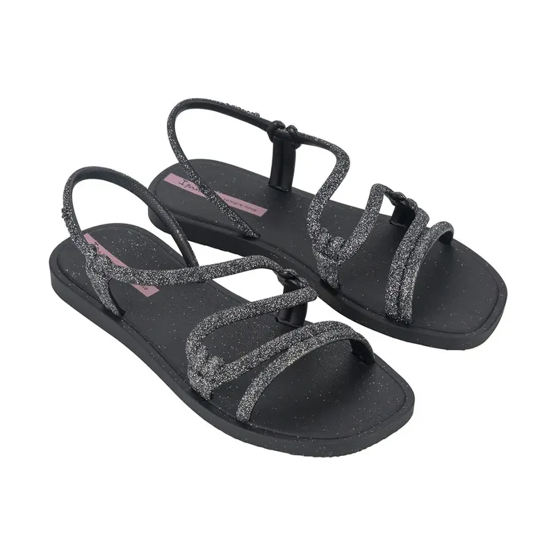 Ipanema Solar Glow Sand Sandals Black / Glitter / Lilac UK 7 Women