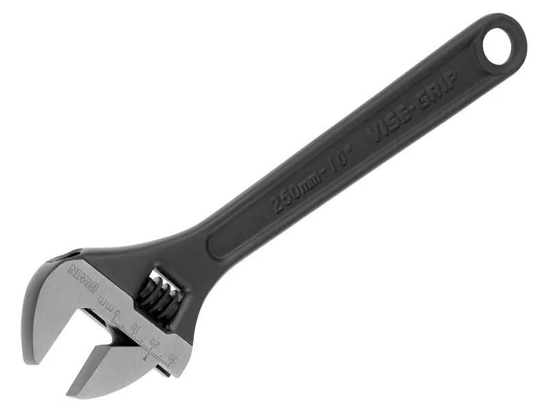 Irwin Vise-Grip Adjustable Wrench Steel Handle 250Mm (10In) in Black Black