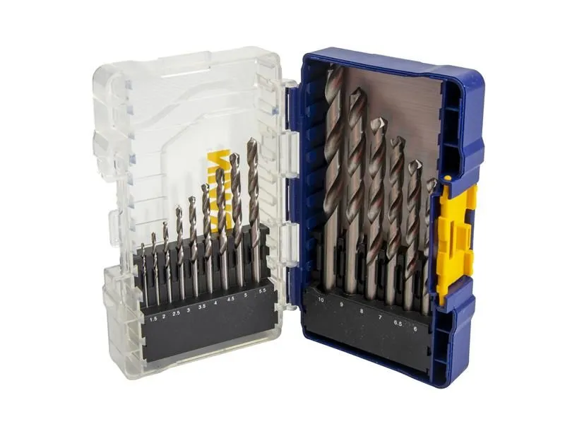 Irwin Hss Titanium Metal Drill Bit Set, 13 Piece in Silver Silver