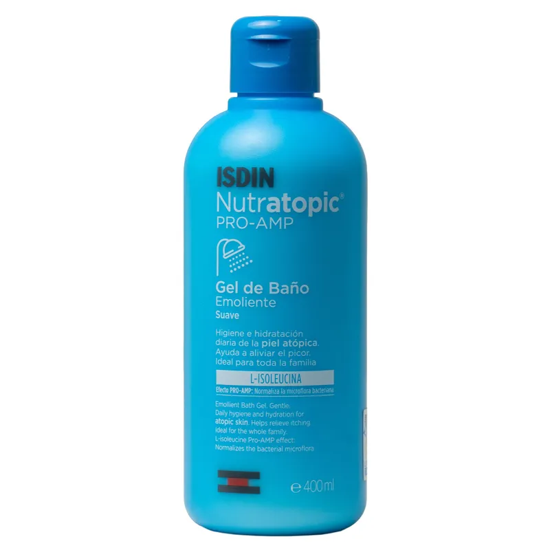 Isdin Nutratopic Pro-Amp Extra Mild Emollient Shower Gel 400ml