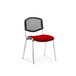 Iso Chrome Frame Mesh Back Bespoke Colour Bergamot Cherry
