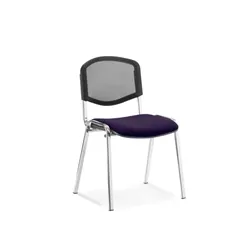 Iso Chrome Frame Mesh Back Bespoke Colour Tansy Purple