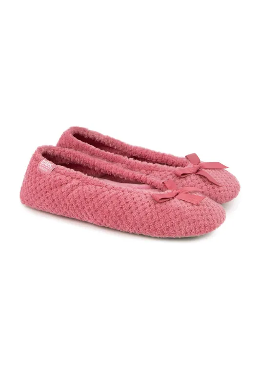 Totes Isotoner Womens Popcorn Ballet Slippers - - Size: 3-4