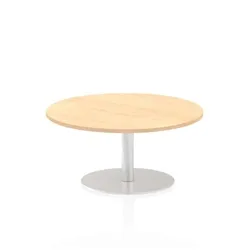 Italia 1000mm Poseur Round Table Maple Top 475mm High Leg