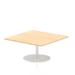 Italia 1000mm Poseur Square Table Maple Top 475mm High Leg