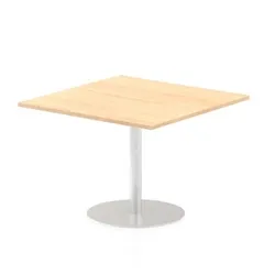 Italia 1000mm Poseur Square Table Maple Top 725mm High Leg