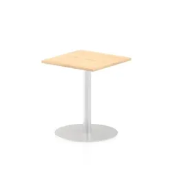 Italia 600mm Poseur Square Table Maple Top 725mm High Leg