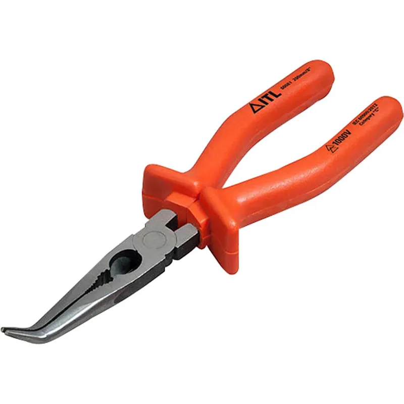 Itl Insulated Bent Nose Pliers 200mm