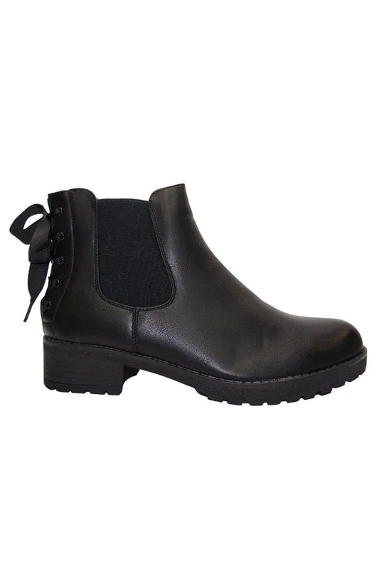 Ivachy Women's Women Ankle Chelsea Boots in Black Size: 5 Black 5