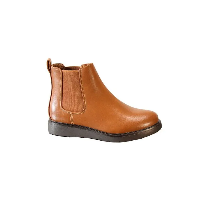 Ivachy Womens Chelsea Ankle Boots in Camel Size: 3 - Camel