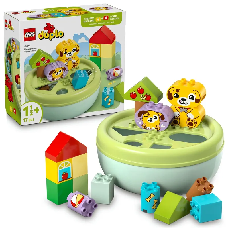 Iwoot Lego Duplo My First Shape Sorter: Puppy House Toddler Learning Toy 10441