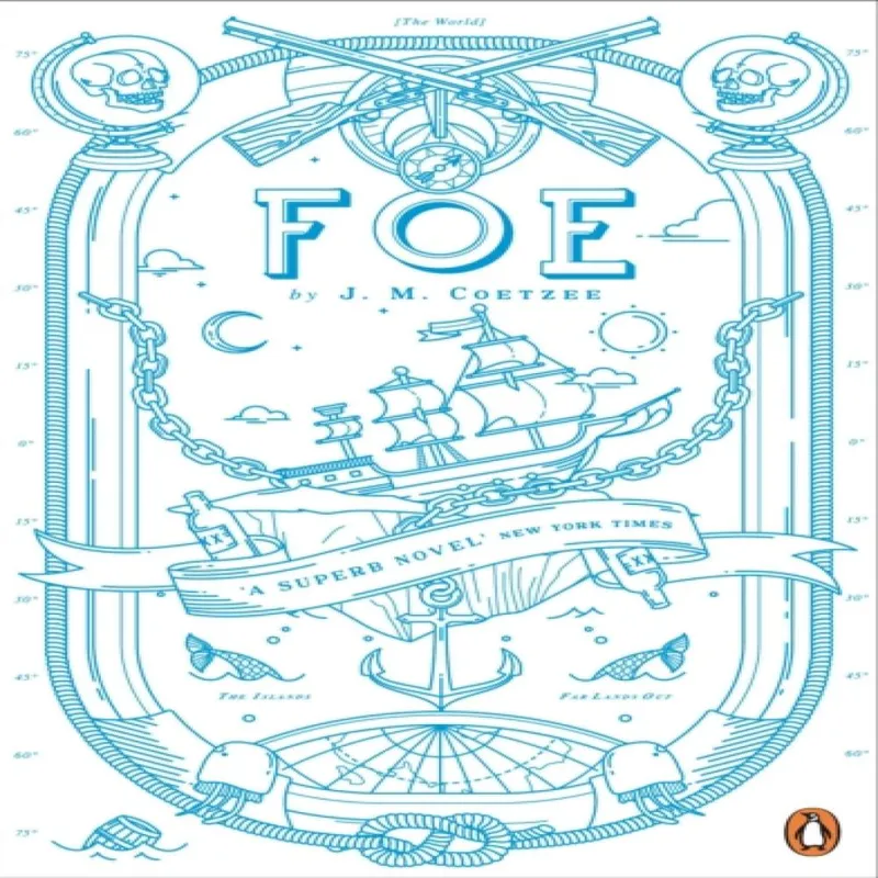 J M Coetzee Foe Paperback Book in White White