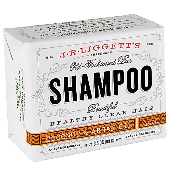 J.R.Liggett's Virgin Coconut & Argan Shampoo Bar 99g in Natural Natural