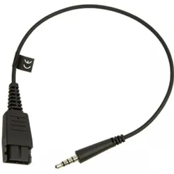 Jabra Quick Disconnect (QD) Cord to 3.5mm Jack with Answer/End/Mute