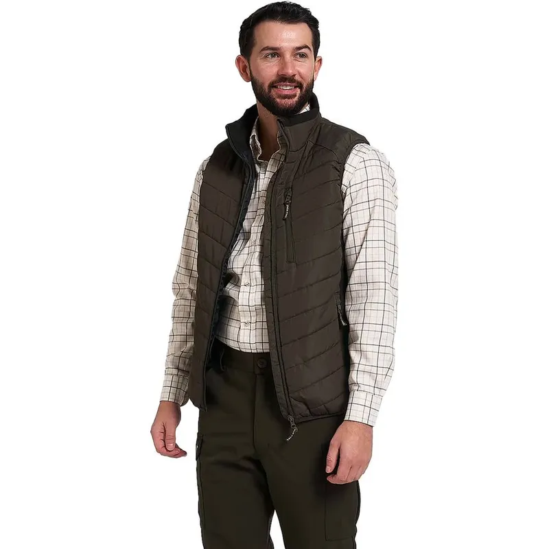 Jack Pyke Men's Quilted Polar Fleece Hybrid Gilet in Green Size: 3XL Green 3XL