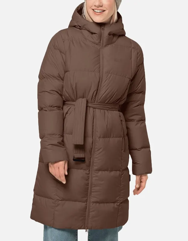 Puffer Jacket Jack Wolfskin Frozen Lake Marron M